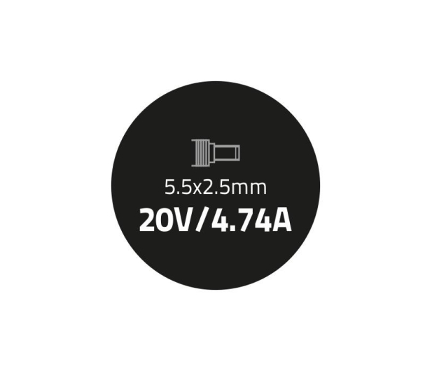 Qoltec Zasilacz do IBM Lenovo 90W 20V 4.74A, 5.5*2.5 - 353094 - zdjęcie 3
